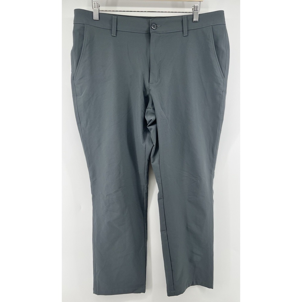Under Armour Mens Tech Pants 38/32 Dark Gray Golf 1350053